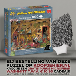 Jan van Haasteren Oldtimers + Gratis Microfiber washmitt van Puruscarwash