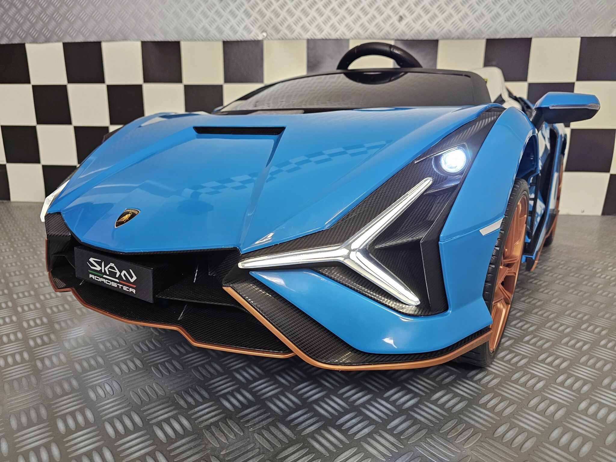 Kinderauto Lamborghini Sian 2 personen 24 volt
